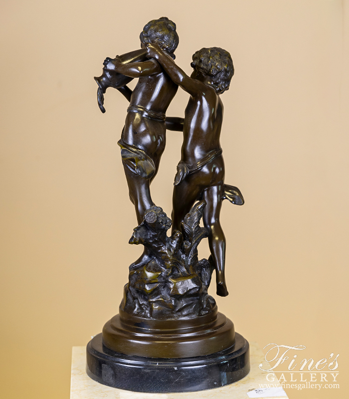 Bronze Statues  - Bronze Boy And Girl Sclupture - BS-1520